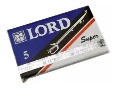 Cartela 10 X 5 Lâminas Para Barbear 50 Lord Super Inox C/ Nf