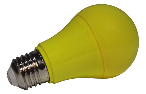 Kit 10 Lâmpada Bulbo Led 7w A60 Colorida Decorativa E27 Biv Cor Da Luz Amarelo