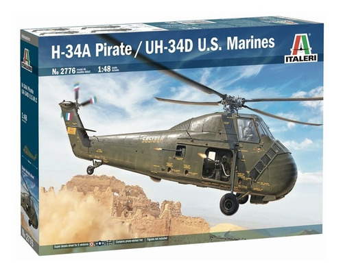 H-34a Pirate Uh-340 Marines 1/48 Kit De Montar Italeri 2776