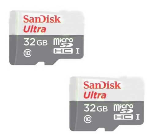 Packx2 Tarjeta Memoria 32gb Sandisk Microsd Clase10 Nexstore