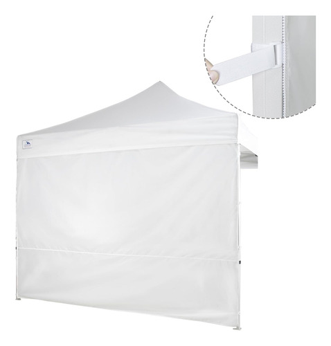 Pared Lateral De Toldo Impermeable 10x10 Blanco