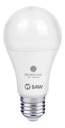 Lamapara Led Baw 11w + Fotocelula Sensor Dia-noche E27