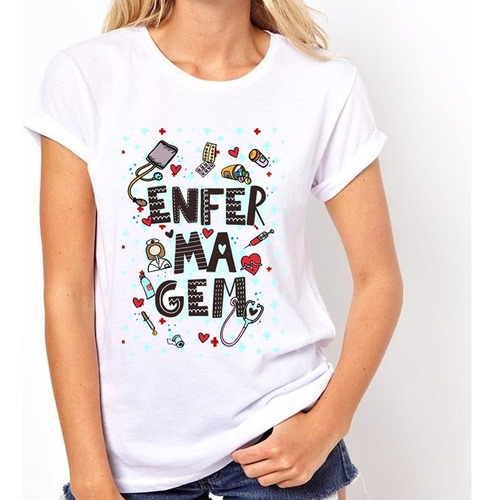 Camiseta Enfermagem Feminina Masculina