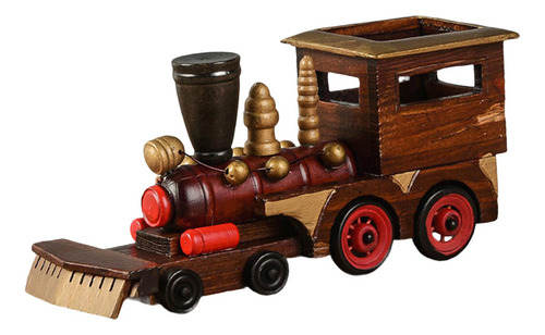 Elegante Modelo De Tren De Madera Para Decoración De C