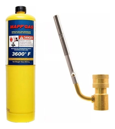 Gas Para Soldar Mapp Pro Con Boquilla 1 Cañon Hand Torch