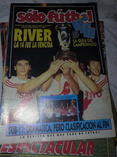 Revista Solo Futbol River La 14 Fue La Vencida 1993