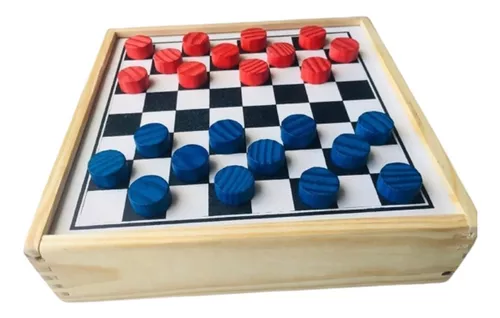 Jogo 5 Em 1 Dama-Dominó-Trilha-Velha-Ludo - Alegria Brinquedos