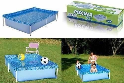 Piscina Com Armação 1000 Litros 189 X 126 X 42 Cm Mor