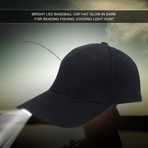 Mo Led Ligero De Algodón Ajustable Gorra De Béisbol Faro