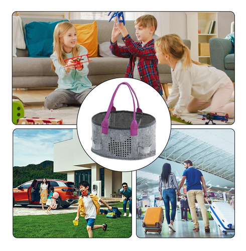 Organizador De Fieltro Portátil Bolsa De Compras De Fieltro
