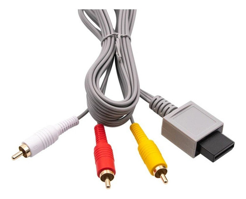 Cabo Av Rca Compatível Com Nintendo Wii / Wii U Cabo 3 Cores