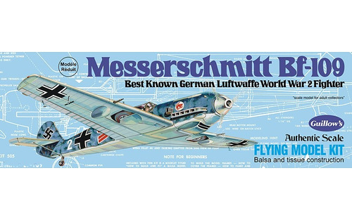 Messerschmitt Bf-109 By Guillows #505  Avión  De Balsa 1/30