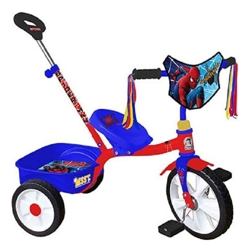 Triciclo Hombre Araña Apache Spiderman R12 0280133 azul y rojo