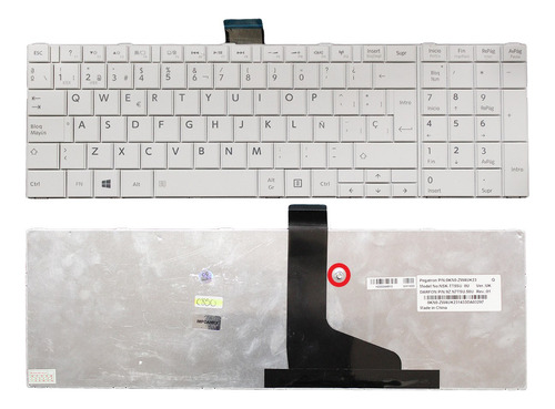 Teclado Toshiba Mp-11b53us-930w Mp-11b56d0-528w 6037b0077434