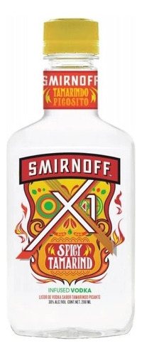 Vodka Spicy Smirnoff Sabor Tamarindo 200 Ml Sabor Tamarindo