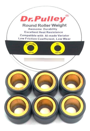 Rodillos Dr Pulley Rr 20x15 (6) 14 Gr. Elite 125 2020. Mca