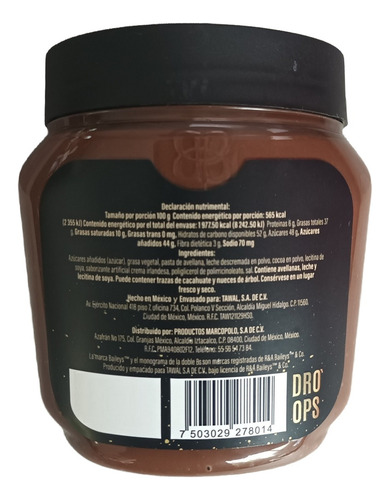 Paquete De Cremas Untables Mazapan Nucita Baileys