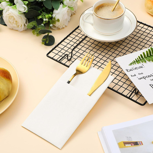 Servilletas De Papel Desechables Con Bolsillo Para Cubiertos