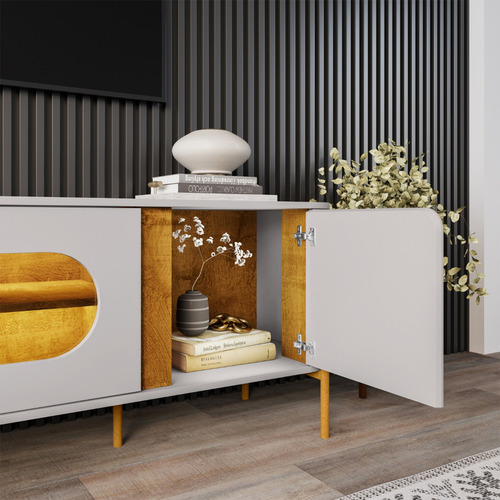 Hoga rack tv 75 juquehy blanco invierno natural color blanco invierno natural