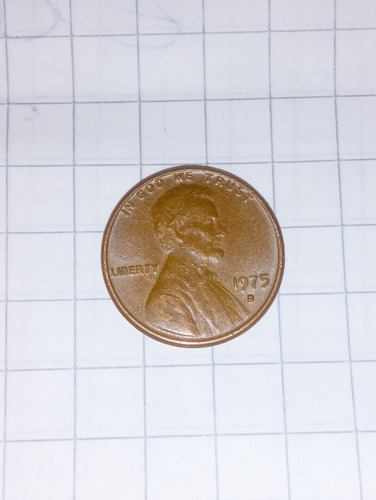 One Cent Lincoln 1975-d Us$ , Moneda De 3,13 Grs.