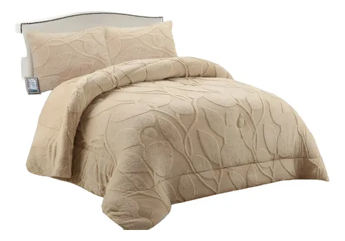 comprar Cobertor De Invierno Texturizado Con Chiporro Diseño Hojas