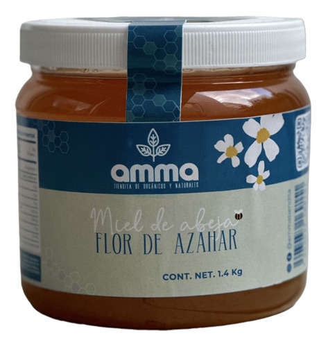 Miel Pura De Abeja Flor De Azahar 1.3 Kg Virgen Naranjo