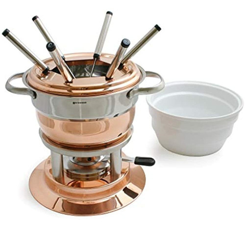 Set De Fondue De Cobre Swissmar Lausana De 11 Piezas