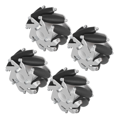 Robot Rc Inteligente De Aluminio Con Rueda Omnidireccional D