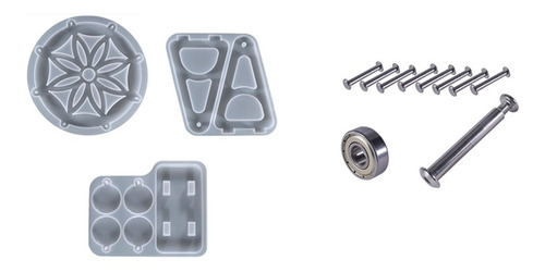 1 Juego De Moldes De Resina Epoxi Para Ruedas De La Fortuna,