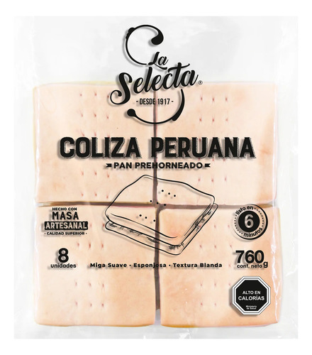 Pan Coliza Peruana Precocido La Selecta 760gr