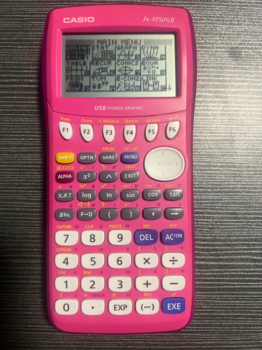 Calculadora Casio Fx-9750gii,  Fucsia