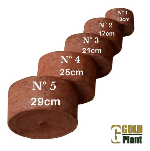 Imagem 3 de 5 de Vaso Xaxim De Fibra De Coco 21cm Nº 3