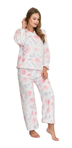 Pijama Supersoft Microfibra Talla Chica Suave Floral Tesso