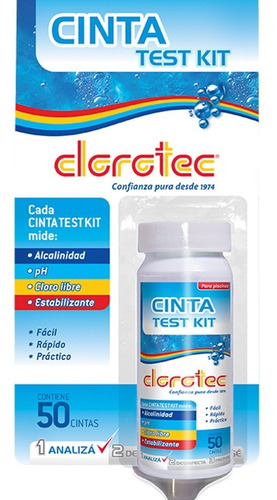 Imagen 2 de 9 de Cintas Para Medir Ph Y Cloro Clorotec