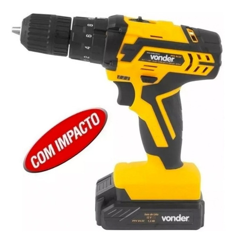 Parafusadeira Furadeira Vonder Pfv012 Bivolt + Carregador