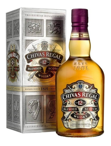 Whisky Chivas Regal 12 Años 1 Litro 100% Original