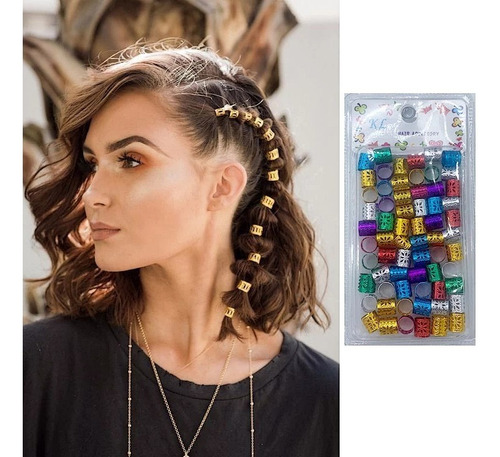 Abrazaderas Para Peinados Trenzas Niuñas Mujer 50unds Color 