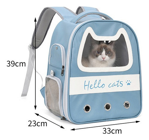 Mochila Para Gatos Pet Bag Capsule De Doble Hombro Para Exte
