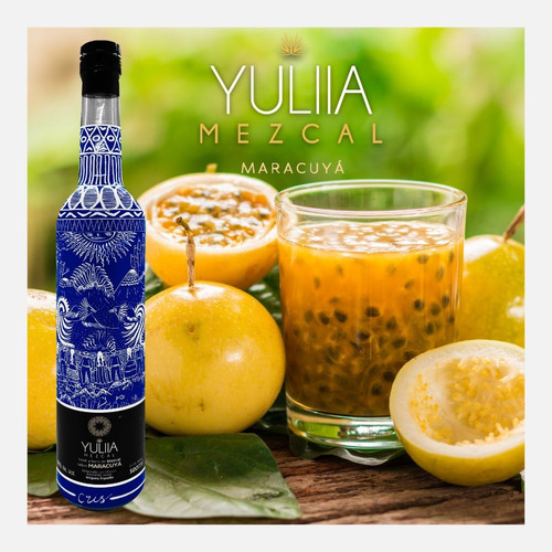 Licor A Base De Mezcal Espadín Sabor Maracuyá Yuliia 500ml