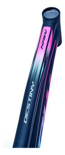 Bicicleta Aro 29 Krw Alumínio 27vel Hidráulico Com Trava S9 Cor Preto/Rosa e Azul