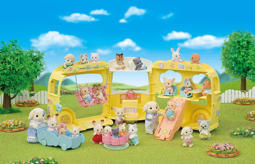 Onibus Arco-iris Jardim Da Infancia - Sylvanian Families