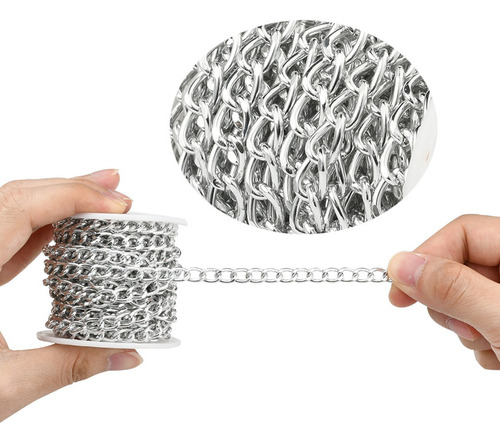 Cadenas De Aluminio Retorcidas De 5 M En Rollo, Cadenas Plat