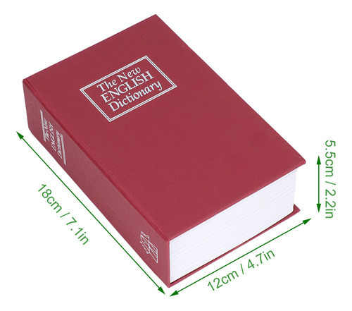 Caja Fuerte Con Forma De Libro De Simulación, Decoración, Al