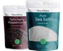 Comprar Granos De Pimienta Negra Y Sal Marina Pura 2 Piezas 680 G