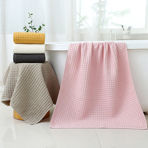Toalla De Baño De Algodón Waffle 70x140cm