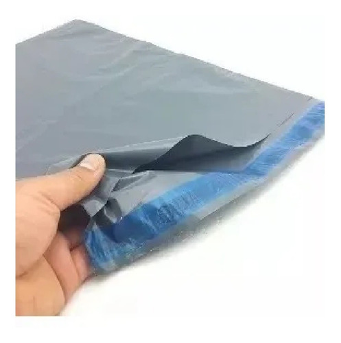 Envelope Plástico Cinza Correio Segurança Lacre 70x60 25 Un