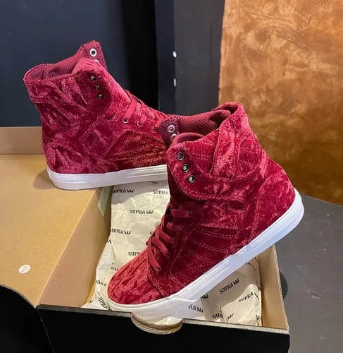Supra skytop burgundy sales