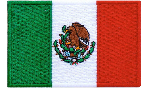 Parche Bordado Con Bandera De México, Polvo Gráfico, Disfraz