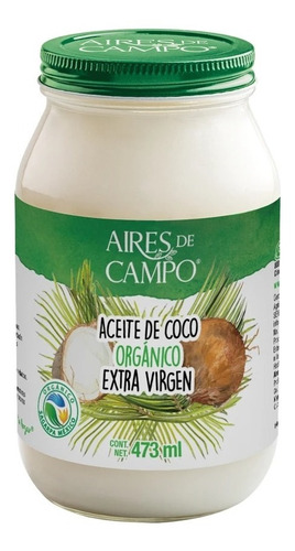 Aceite Coco 100% Orgánico Vegano Extra Virgen Aires De Campo