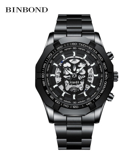 Relojes Luminosos Para Hombre Binbond Con Forma De Calavera